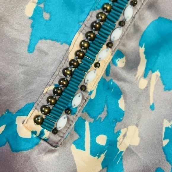 Boden Beaded Placket Evening Top Blouse - Picture 4 of 5